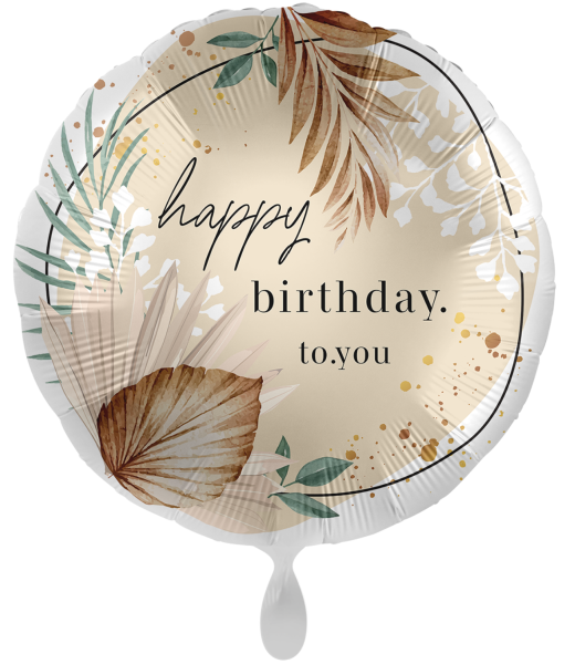 XL Jumbo Folienballon - Happy Birthday to you, Boho - 71cm